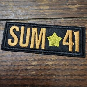 Sum 41 2000s Pop Punk Y2k Style Embroidered Iron on Patch
